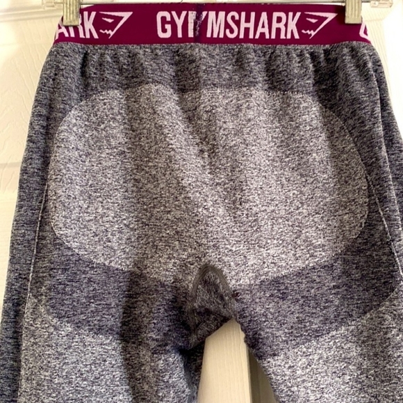 NWOT. GYMSHARK 2 TONE MARL GREY SEAMLESS LEGGINGS. S - Picture 5 of 5
